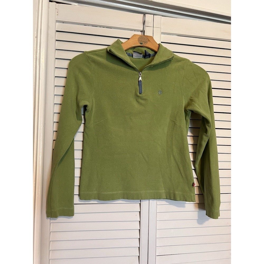 DUCK HEAD Women's Size M (Fits like S) Sweater Long Sleeve Top 1/4 Zip Y2K